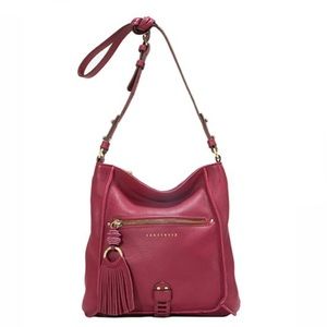 Sanctuary burgundy red leather bag